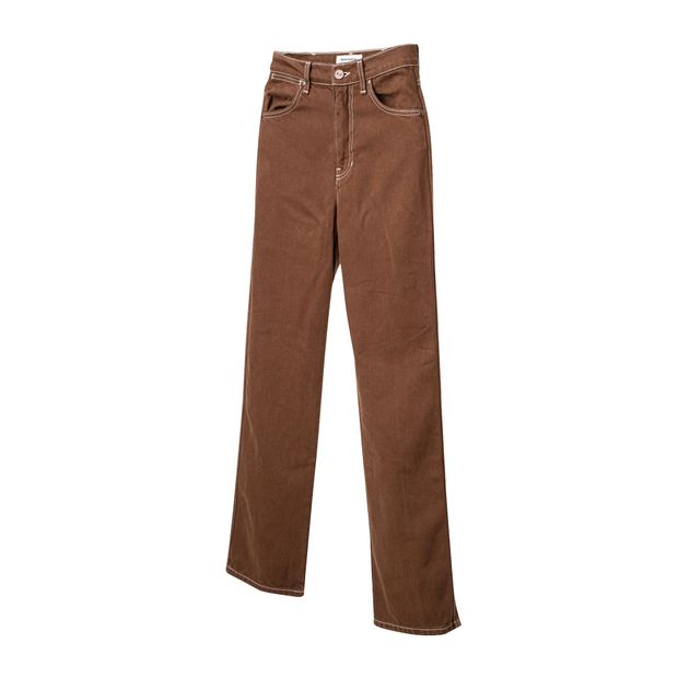 REFORMATION Brown Cowboy Jeans