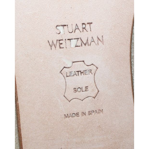 Stuart Weitzman Suade Beige Flats