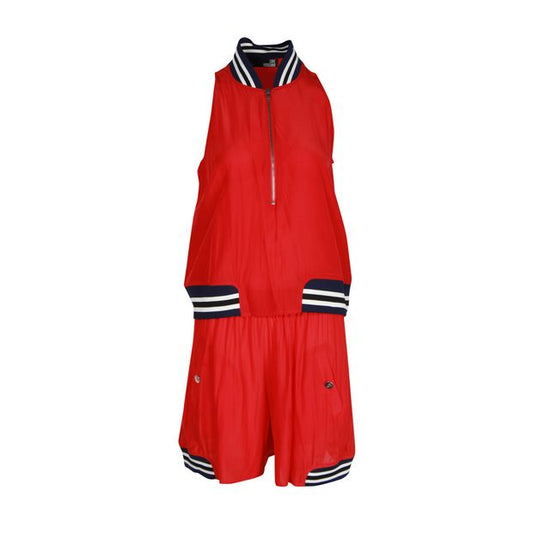 Red with Navy Trim Top and Shorts Set