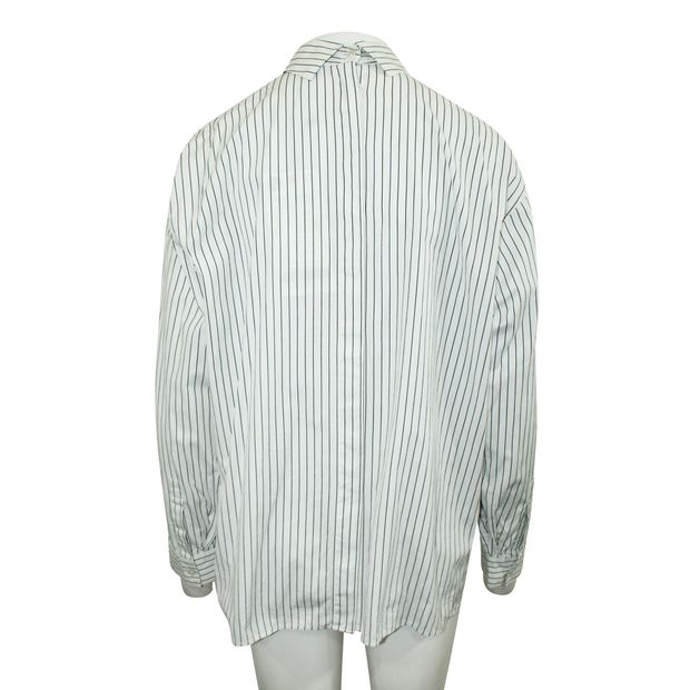 DION LEE White Striped Shirt