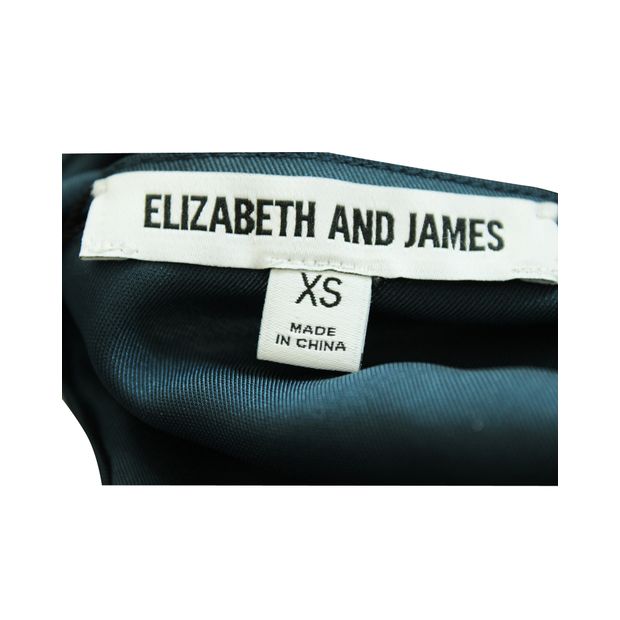 ELIZABETH AND JAMES Cold Shoulder Silk Top