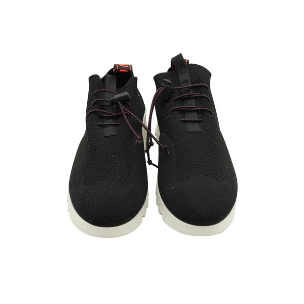Miu Miu Black Technical Knit Sneakers