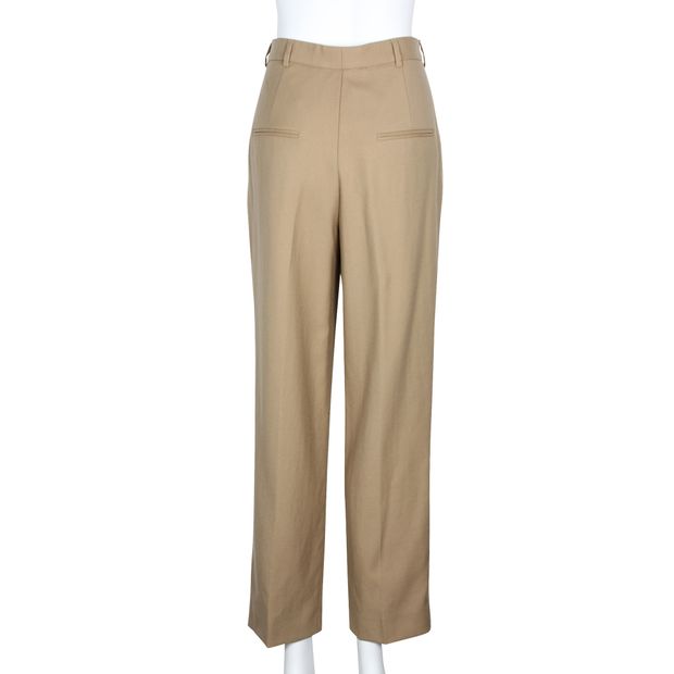 Saint Laurent Classic Light Brown Woolen Pants