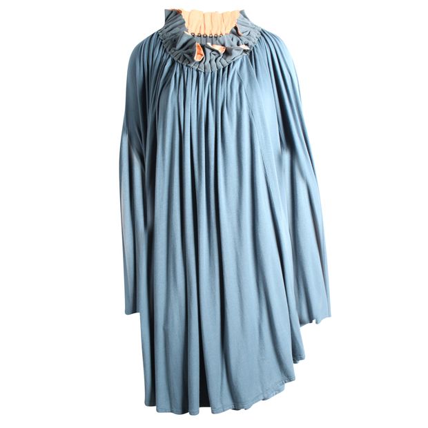 CONTEMPORARY DESIGNER Blue Oversize Cloak