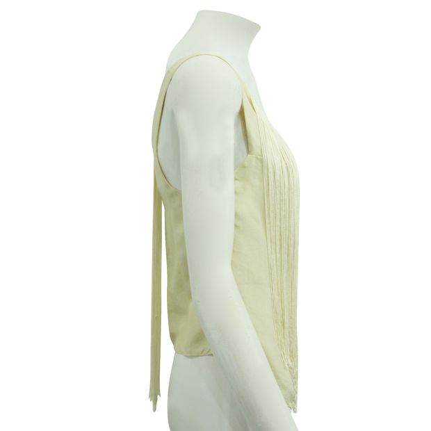 REFORMATION Ivory top with Fringes