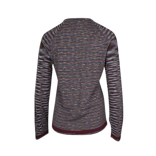 Missoni Round Neck Sweater in Multicolor Wool