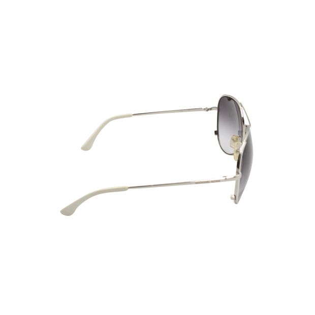 Michael Kors White Rimmed Aviator Sunglasses