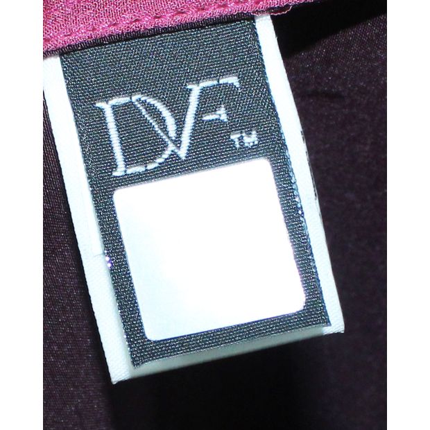 DIANE VON FURSTENBERG Purple Silk Shirt