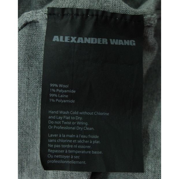 ALEXANDER WANG Grey Blouse/ V-neck Sweater