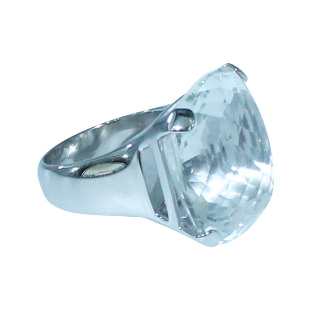 CONTEMPORARY DESIGNER Ring with Big Crystal