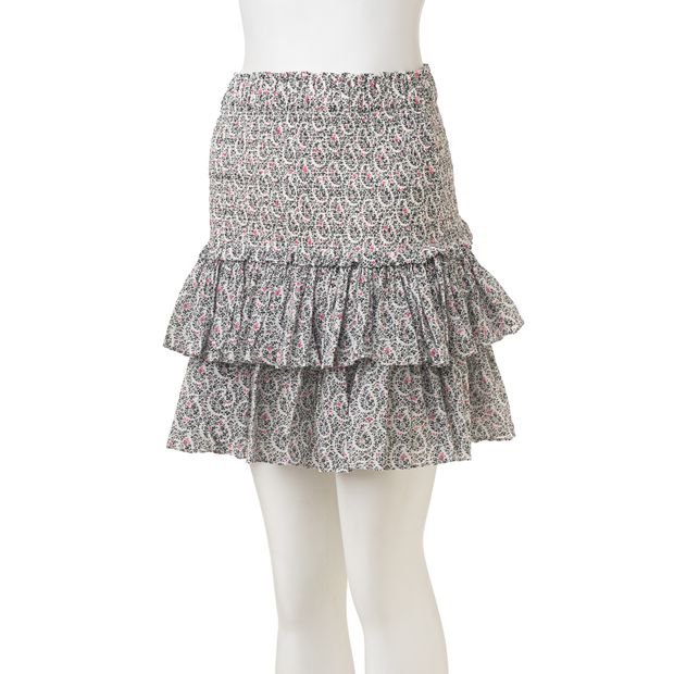 Isabel Marant Etoile Naomi Cotton-Voile Tiered Mini Skirt