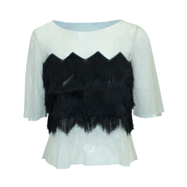 SRETSIS Top With Fringes