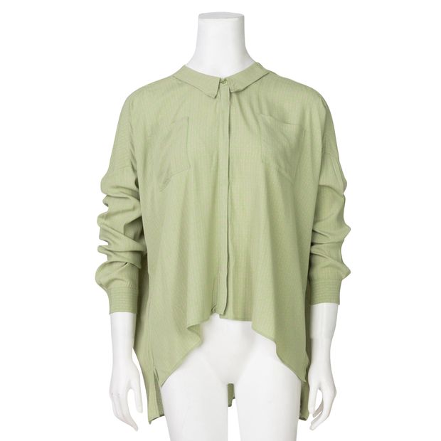 CONTEMPORARY DESIGNER Pastel Green Print Shirt
