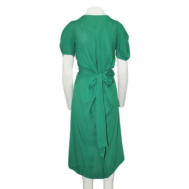 Vivienne Westwood Anglomania Green Asymmetric Dress