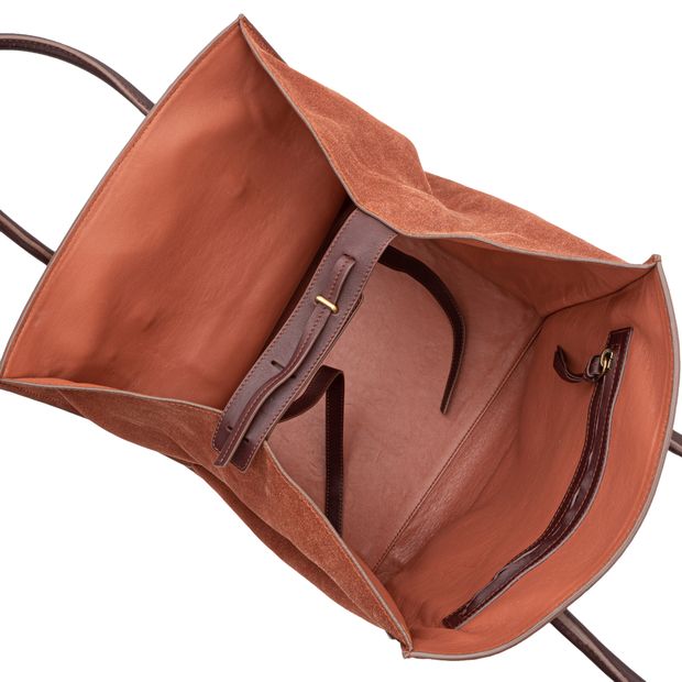 Celine Suede And Leather Medium Phantom Cabas Bag