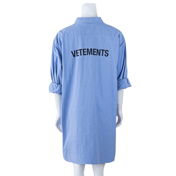 Vetements Oversized Logo Back Shirt
