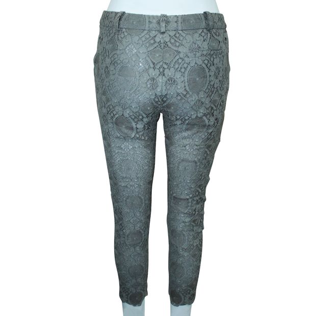 Valentino Grey Lace Pants