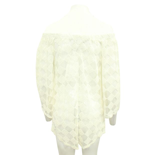 REFORMATION White Crochet Top/ Tunic