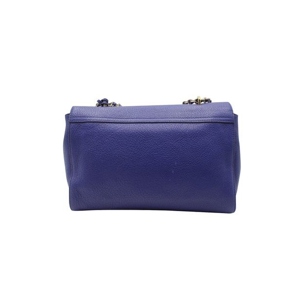 Mulberry Electric Blue Lily Shoulder Bag With Chain