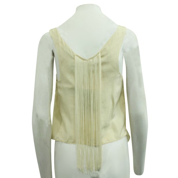 REFORMATION Ivory top with Fringes
