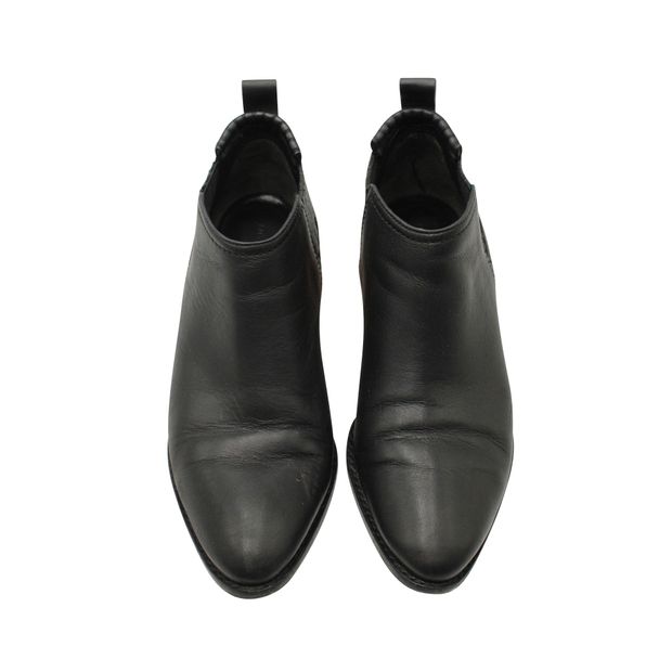 Alexander Wang Kori Ankle Boots in Black Leather