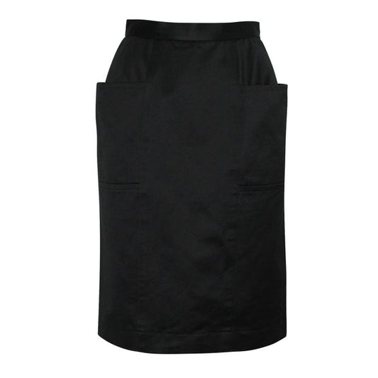 Yves Saint Laurent Vintage Black Pencil Skirt With Pockets
