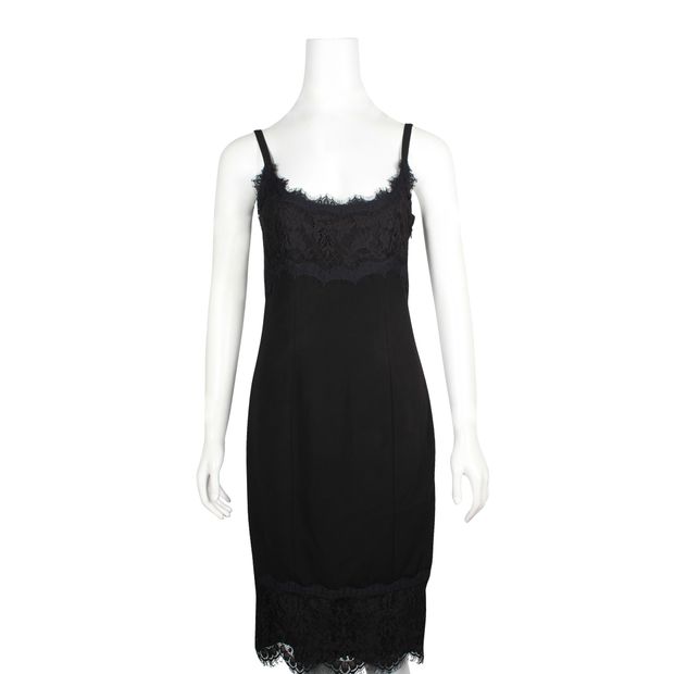 Diane Von Furstenberg Black Lace Dress
