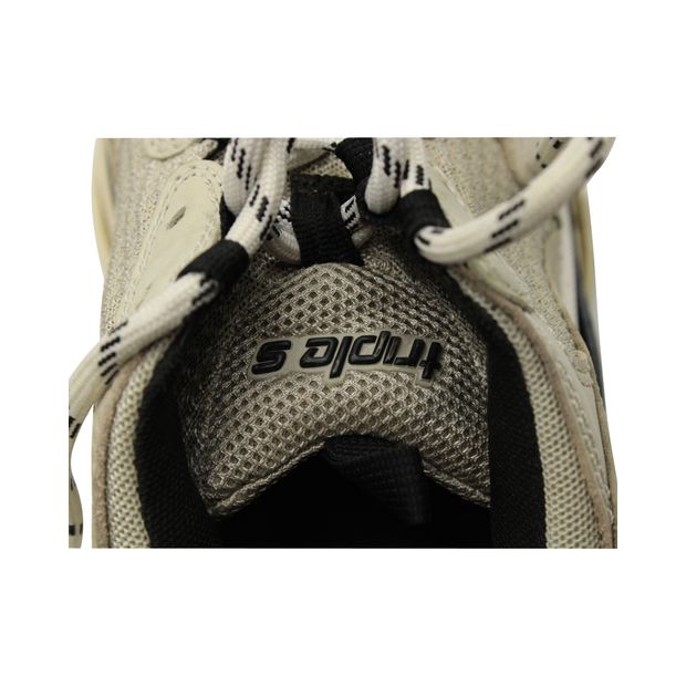 Balenciaga Triple S Sneakers in Beige Polyester