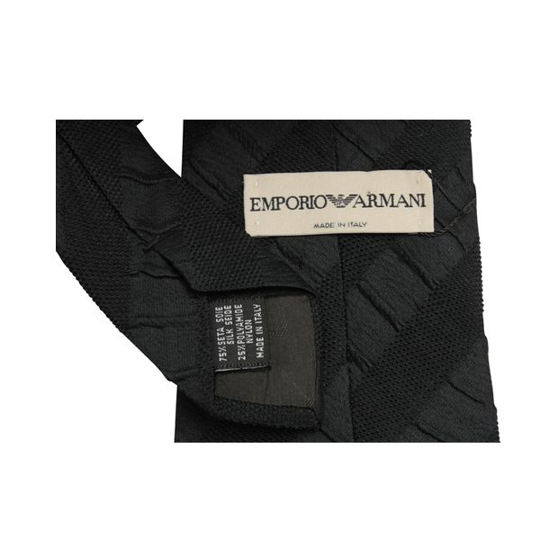 CONTEMPORARY DESIGNER Black Patterned Tie