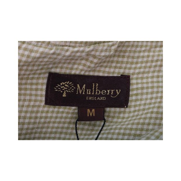 Mulberry Checked Pleated Dress
