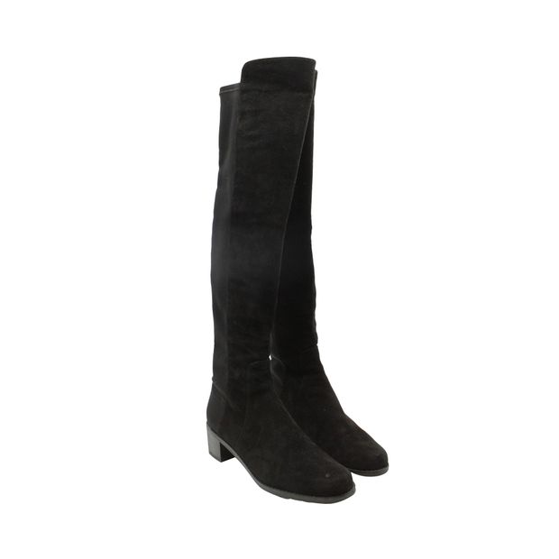 Stuart Weitzman Reserve Knee-high Boots in Black Suede