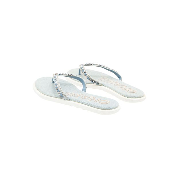 Chanel Blue 20P Light Denim 2020 Sandals