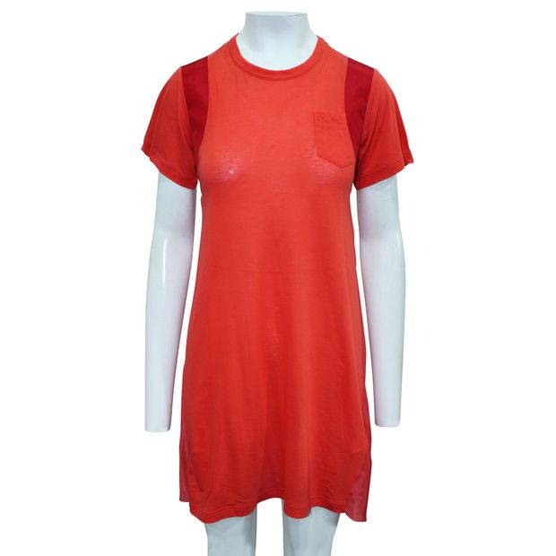 Sacai Orange Red Dres