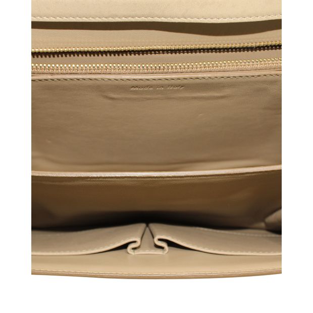 Celine Beige Medium Classic Box Crossbody Bag