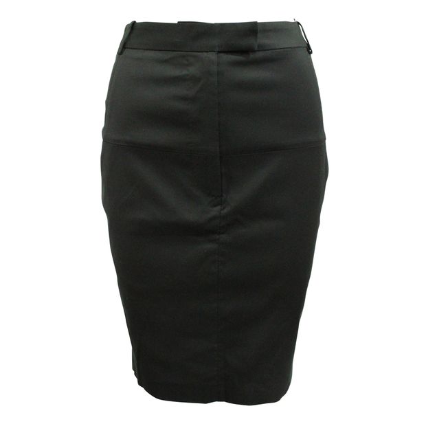 CONTEMPORARY DESIGNER Classic Black Pencil Skirt