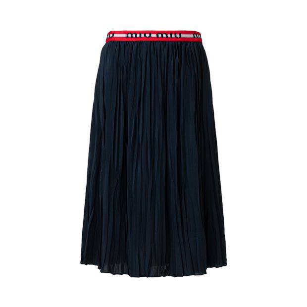 Miu Miu Pleated Midi Skirt