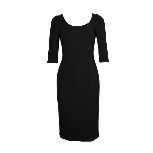 Dolce & Gabbana 'Little Black Dress' In Wool & Silk