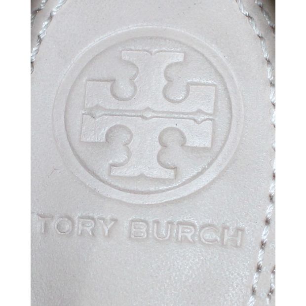 TORY BURCH Brown Leather Wedges