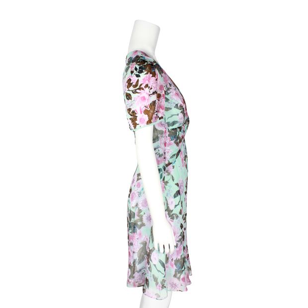 DIANE VON FURSTENBERG Multicolour Feminine Silk Floral Dress