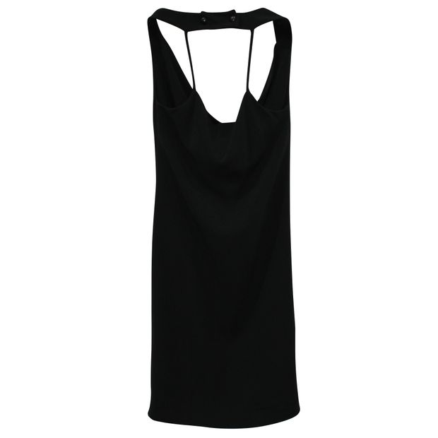 CELINE Cowl Neck Black Dress