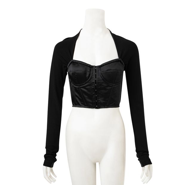 DOLCE&GABBANA Square-neck corset top size IT 50