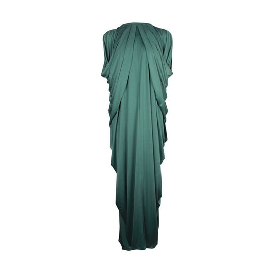 Yves Saint Laurent Green Silky Kaftan Dress