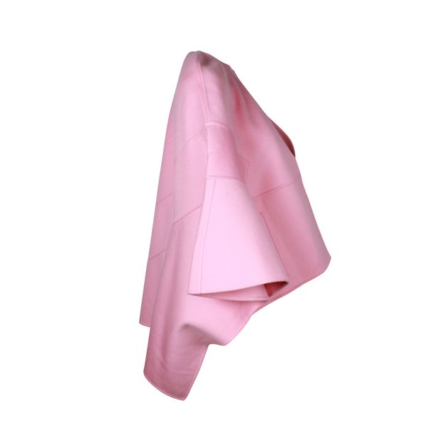 Valentino Garavani Cape Coat in Pink Wool