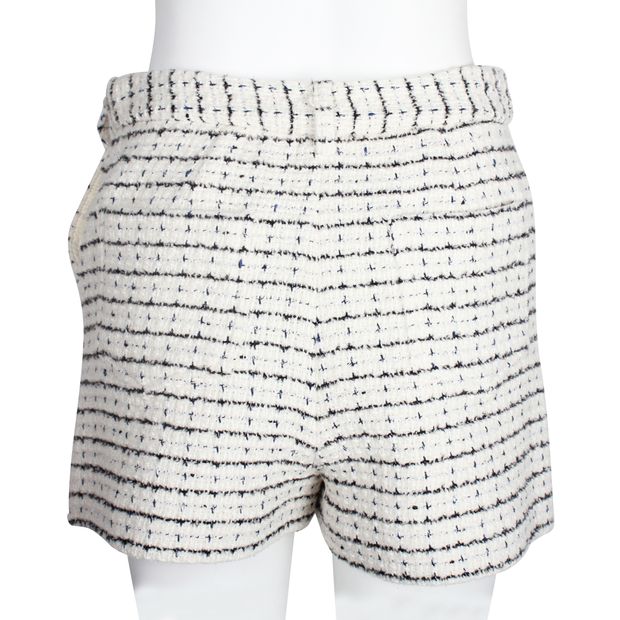MAJE Ivory Tweed Shorts
