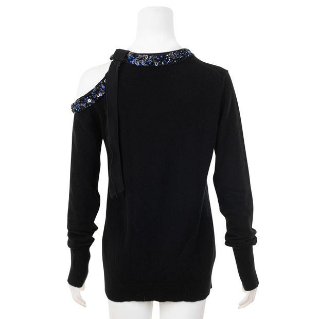 3.1 Phillip Lim Embellished Sequinned Neckline Sweater