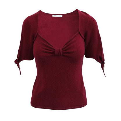 REFORMATION Red Cashmere Blouse