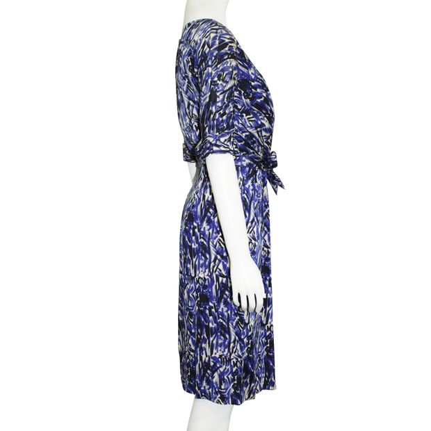 Collette Dinnigan Multicolour V-Neck Silk Dress - Limited Edition