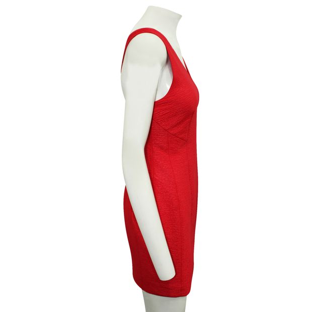 CONTEMPORARY DESIGNER Sleeveless Red Dress