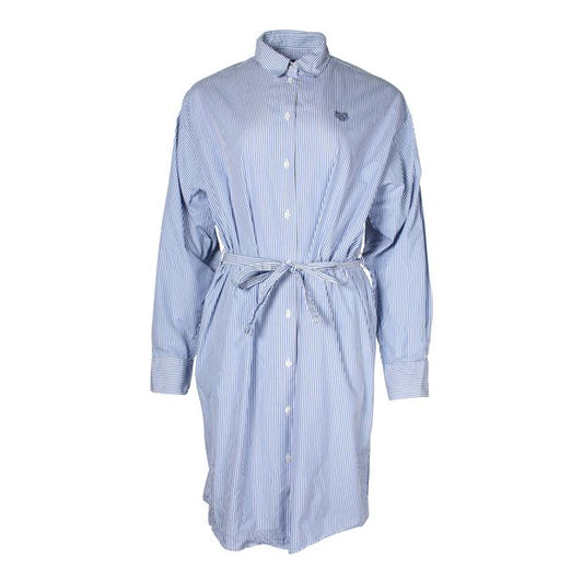 Kenzo Striped Shirt Dress in Blue Cotton