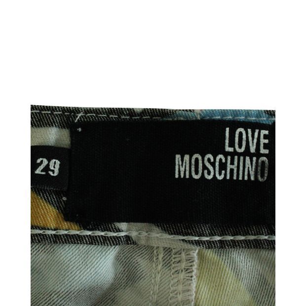 LOVE MOSCHINO Colorful Print Pants